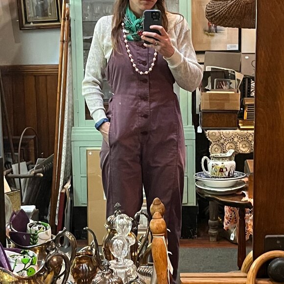 Caron Callahan BRIA jumpsuit/coveralls/overalls MULBERRY - Size M 6/8 EUC! Yummy - Picture 10 of 10